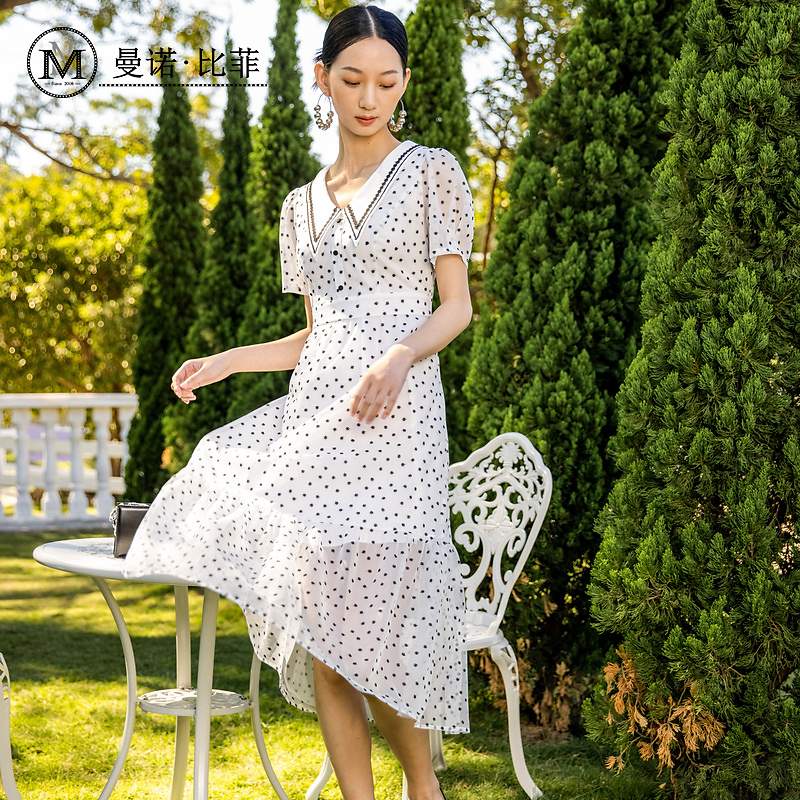 曼诺比菲波点连衣裙MEBL122061
