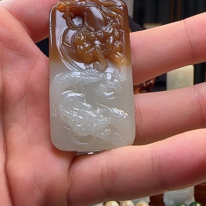 和田玉未镶嵌吊坠(不含链)