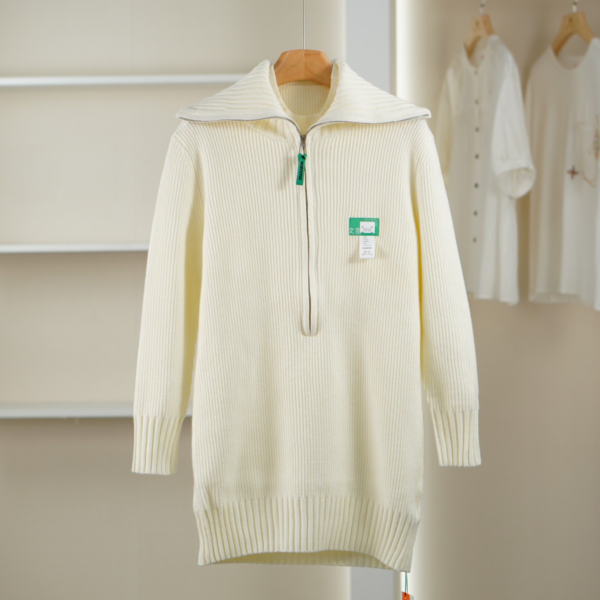 麦迪尚品【文M】511051011 假两件针织连衣裙春秋女装品牌折扣