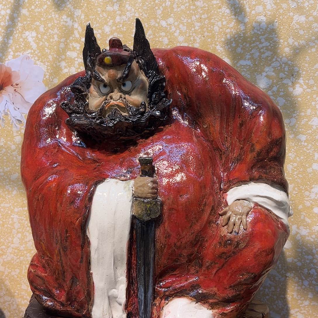 l***。纯手工陶瓷摆件，没有第二件