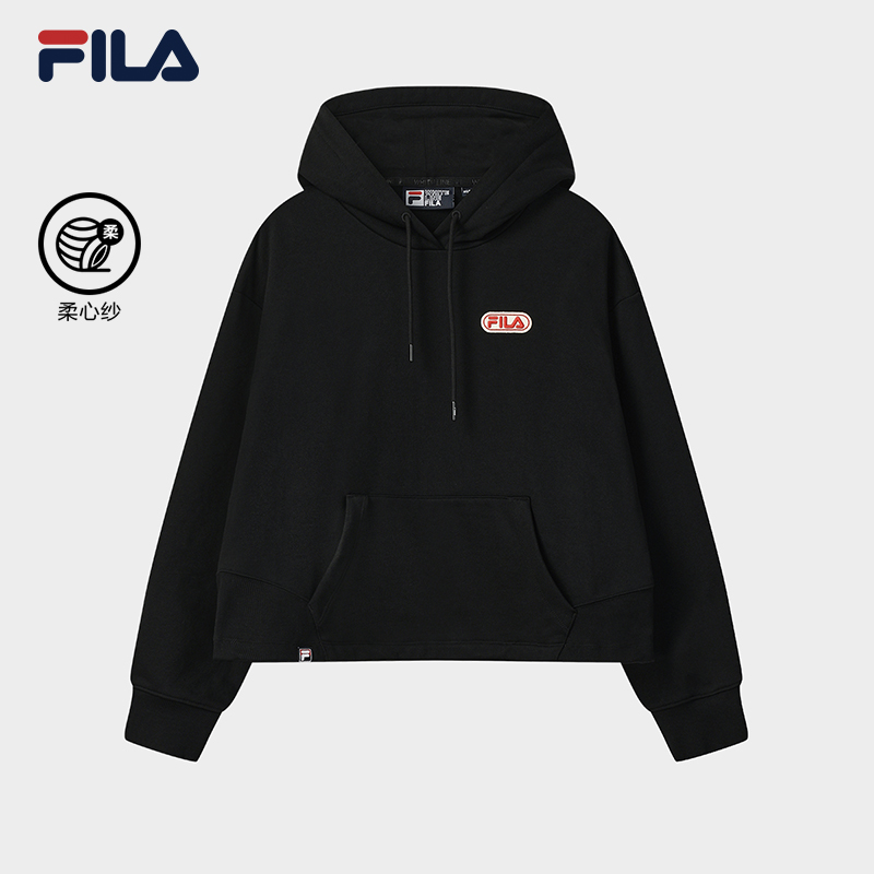 Fila/斐乐2025新款女士运动休闲百搭连帽长袖卫衣F11W549206F