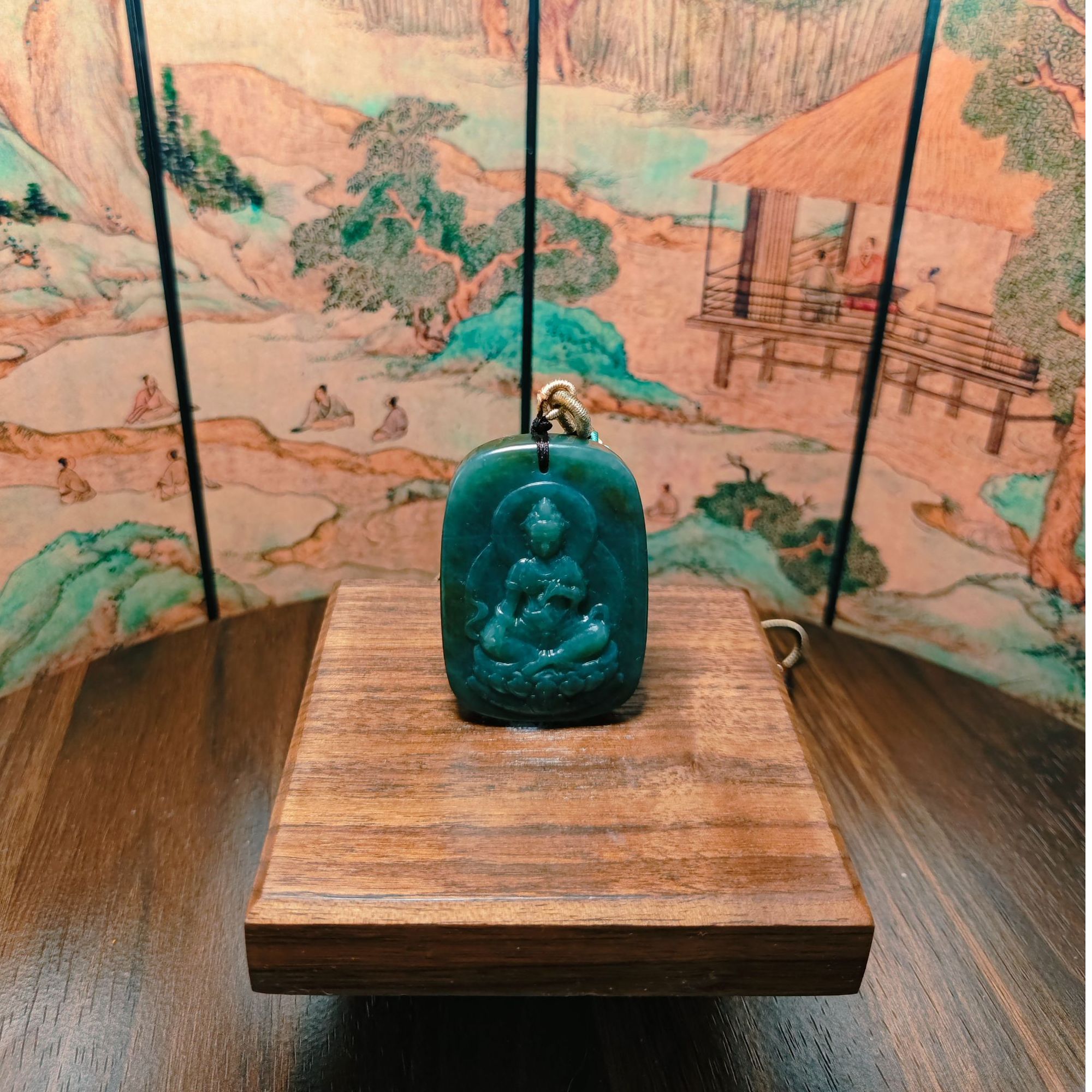 F和田玉观音吊坠0187