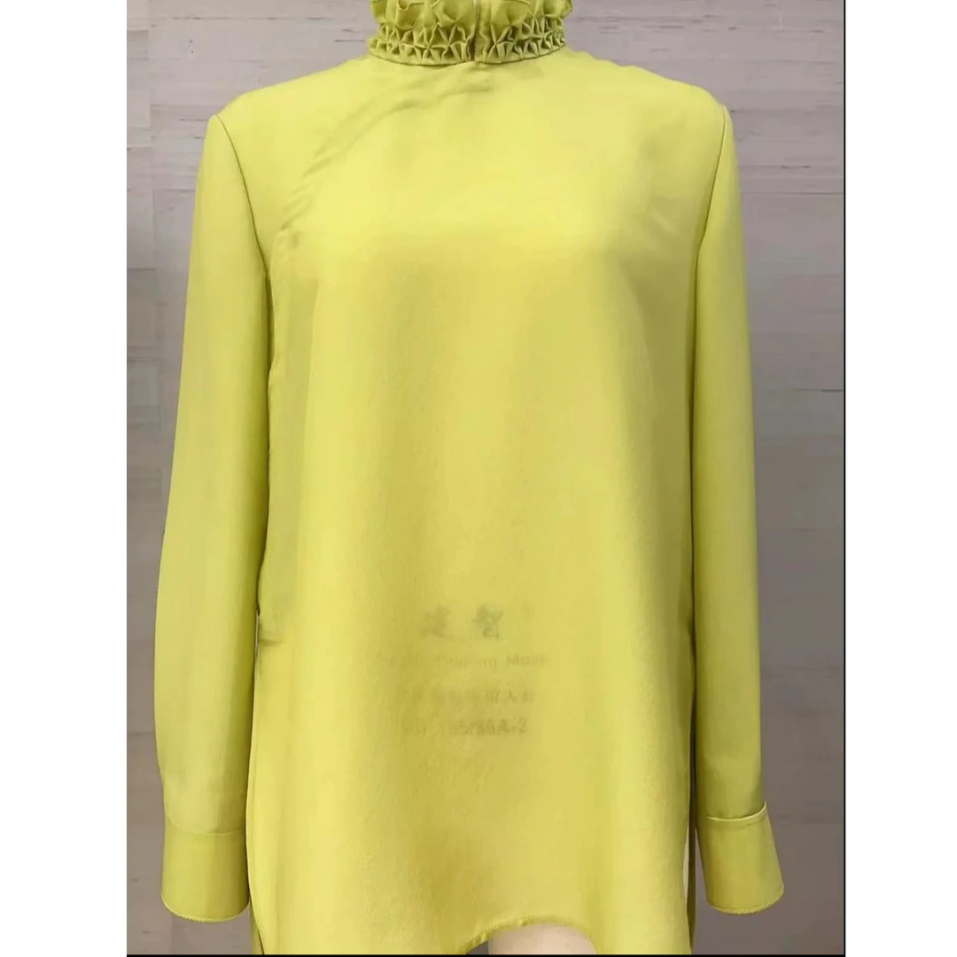 【宠粉专属】国风真丝混纺立领花边偏襟小衫