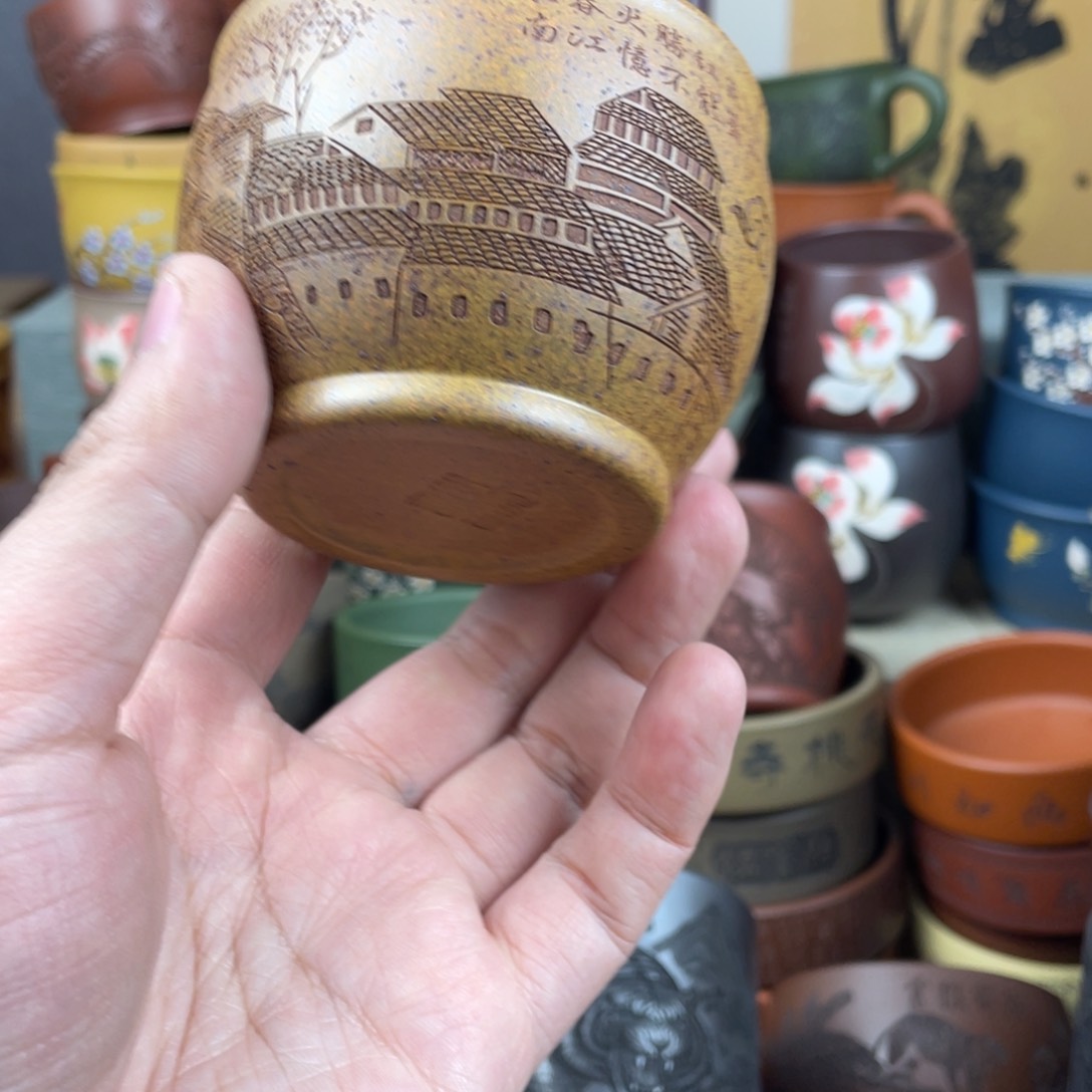 紫砂茶杯紫砂茶杯