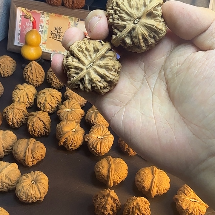 文玩核桃把件42大粗筋核桃，福利对
