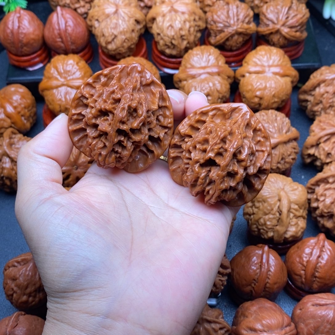 把件文玩核桃48宽边