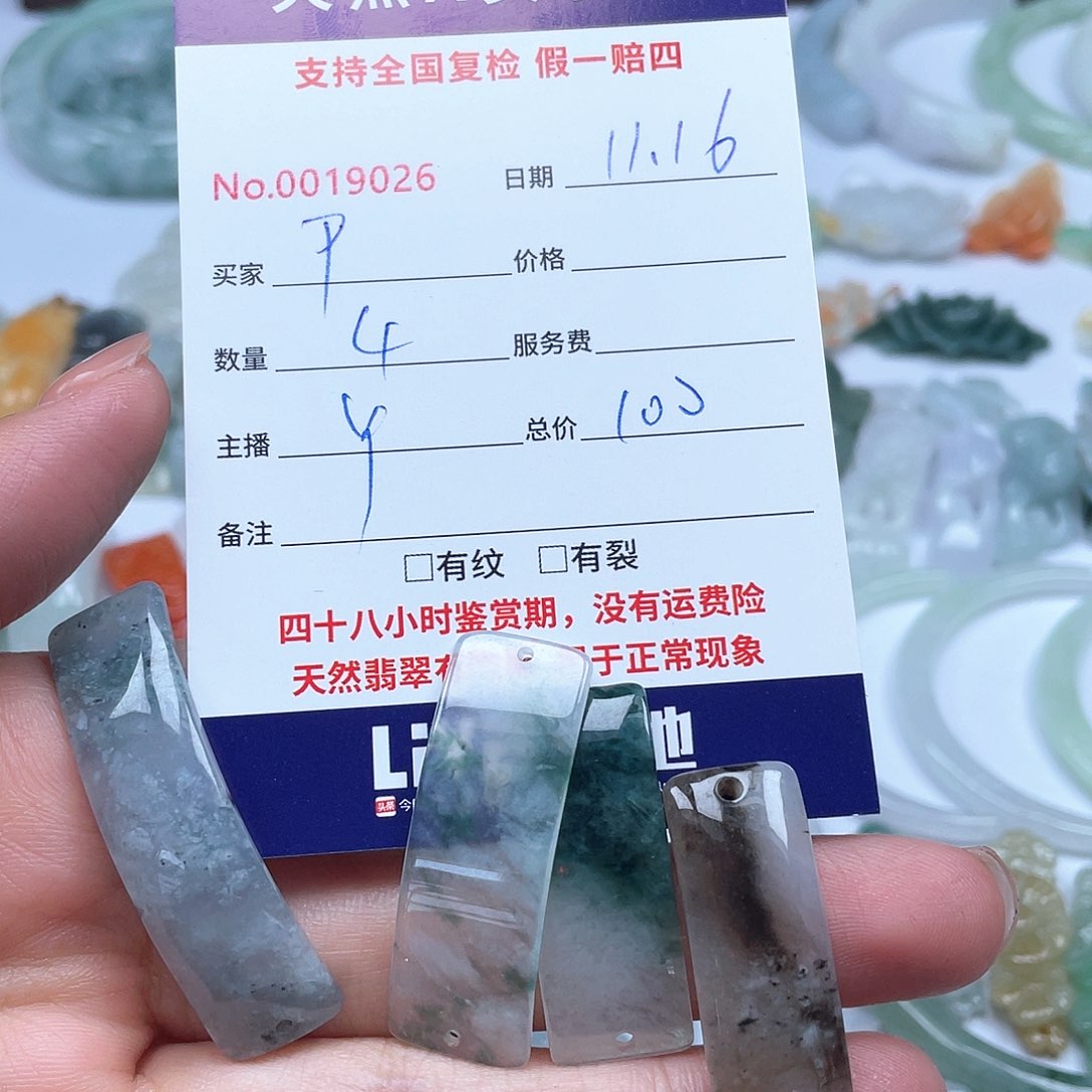 颈饰未镶嵌翡翠P***y