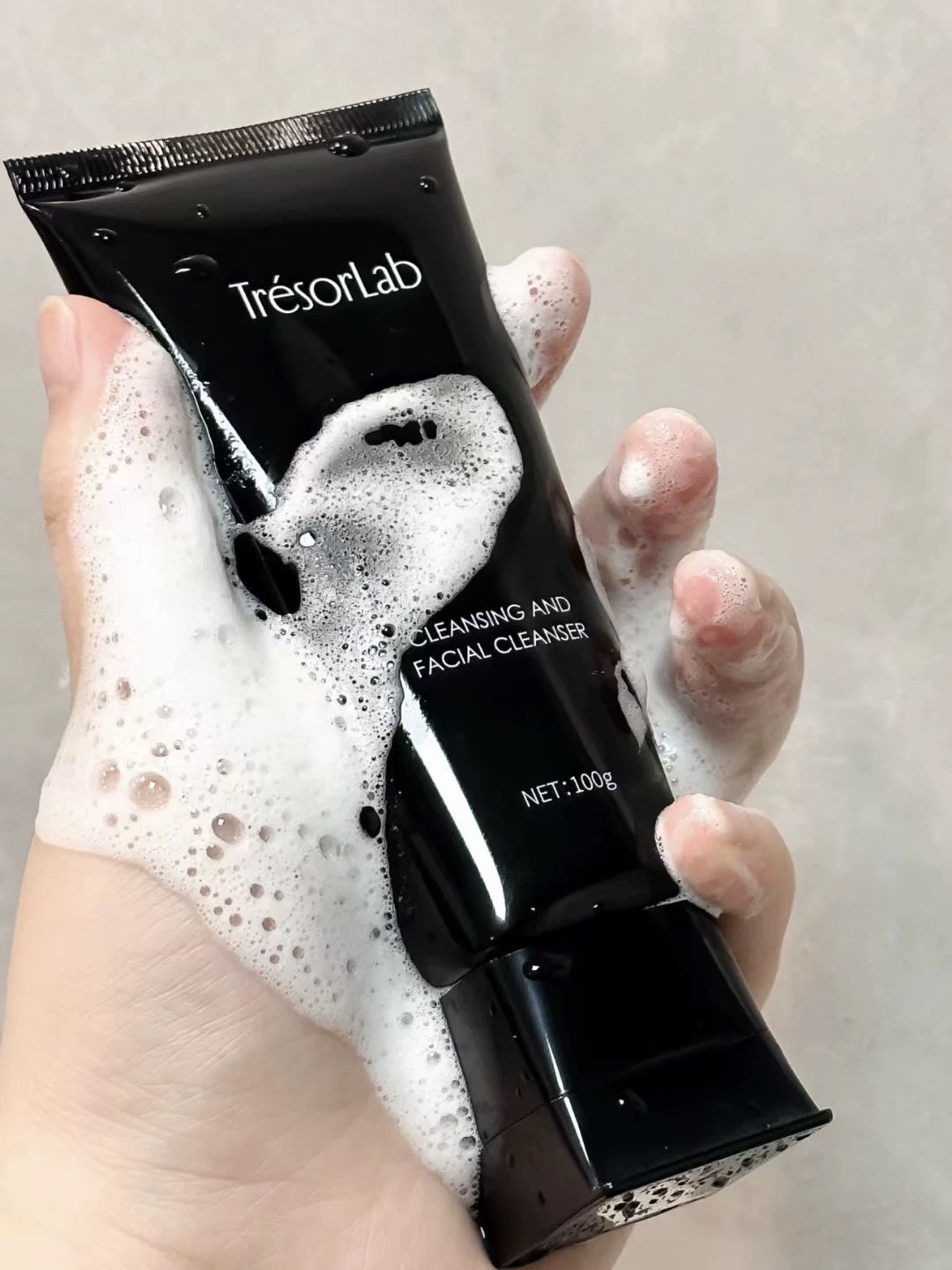 贵妇营养液级别洁面，抗糖祛黄清洁一把抓，TYS净澈黑钻洁面乳100g