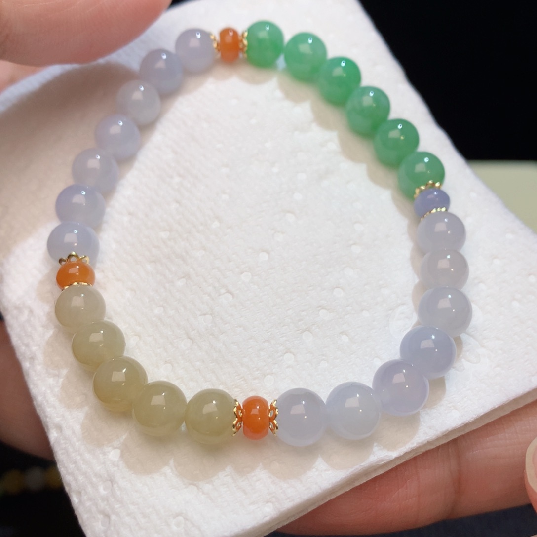 翡翠散珠渐变多宝