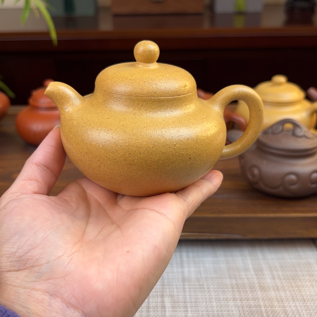 帅***哥茶壶紫砂黄金段柿园全手240cc