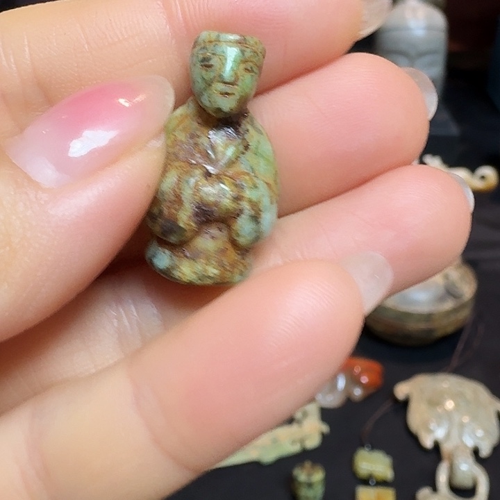 和田玉挂件未镶嵌老*