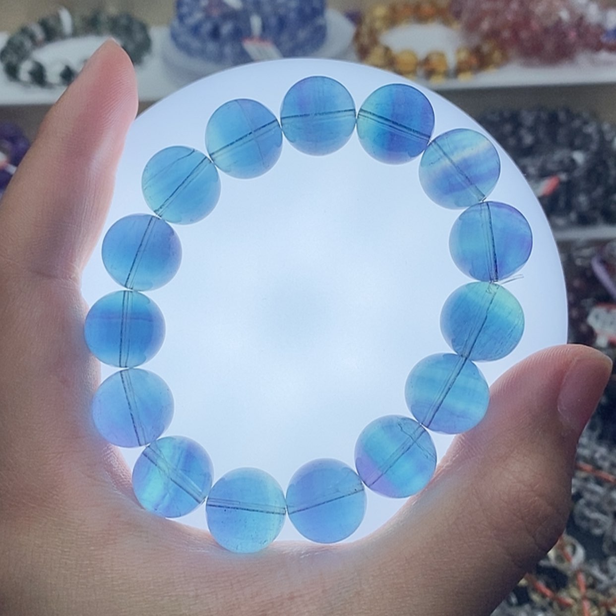 【闪购商品】萤石手链未镶嵌蓝莹石