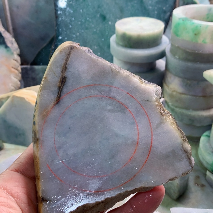 未镶嵌手镯翡翠谱*双