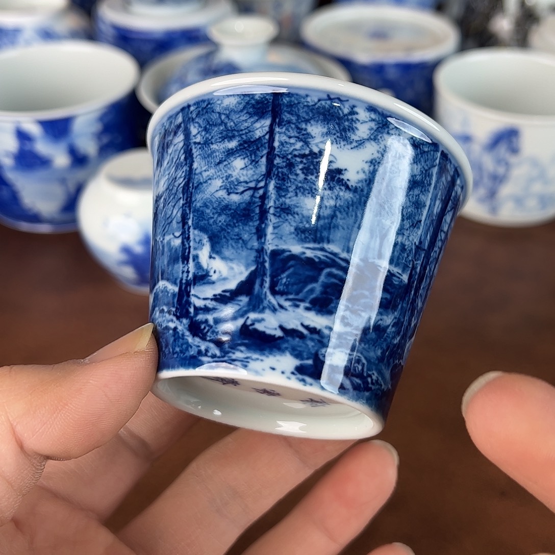 稳***༼瓷片景德镇全手工手绘陶瓷