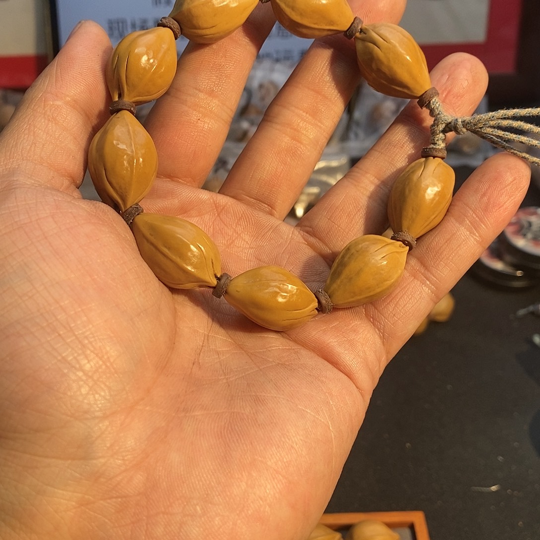 坏***.手串橄榄核16三面佛梅林铁核