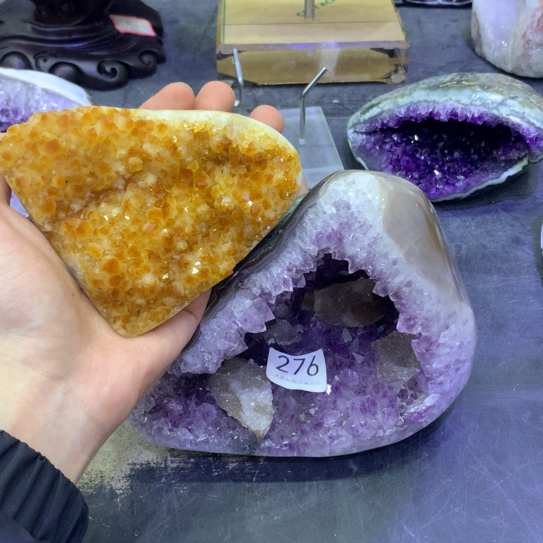 紫晶摆件未镶嵌剑****比紫晶