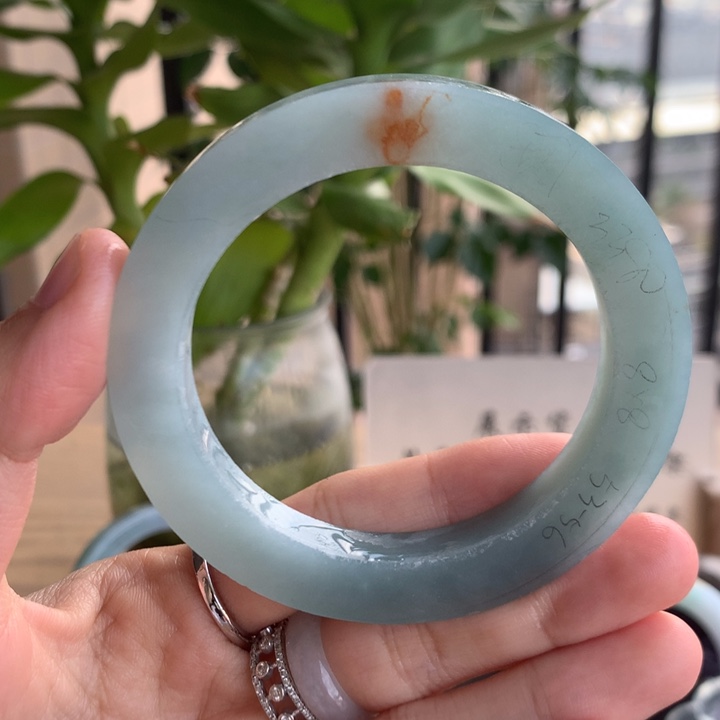 定制翡翠未镶嵌手镯53-56美人条