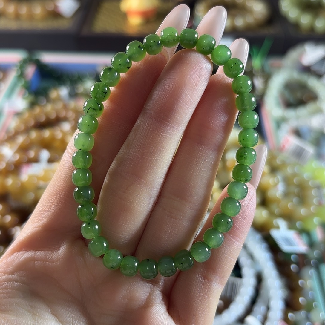 和田玉未镶嵌手链61