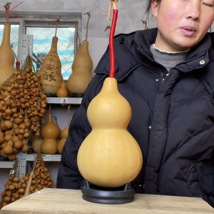 守***候天然植物葫芦文玩