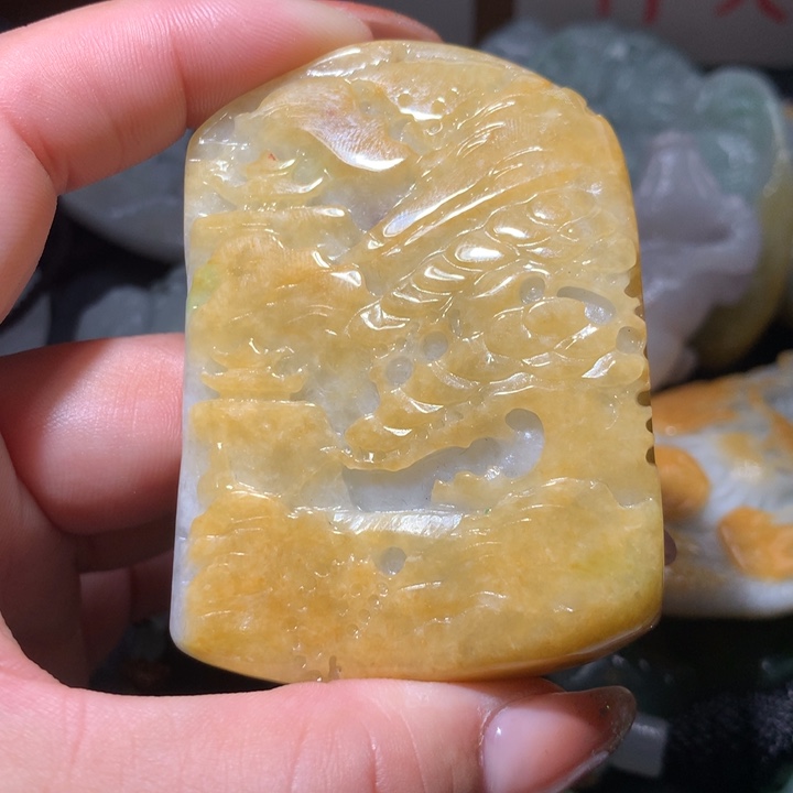 翡翠未镶嵌颈饰保真天然A货翡翠