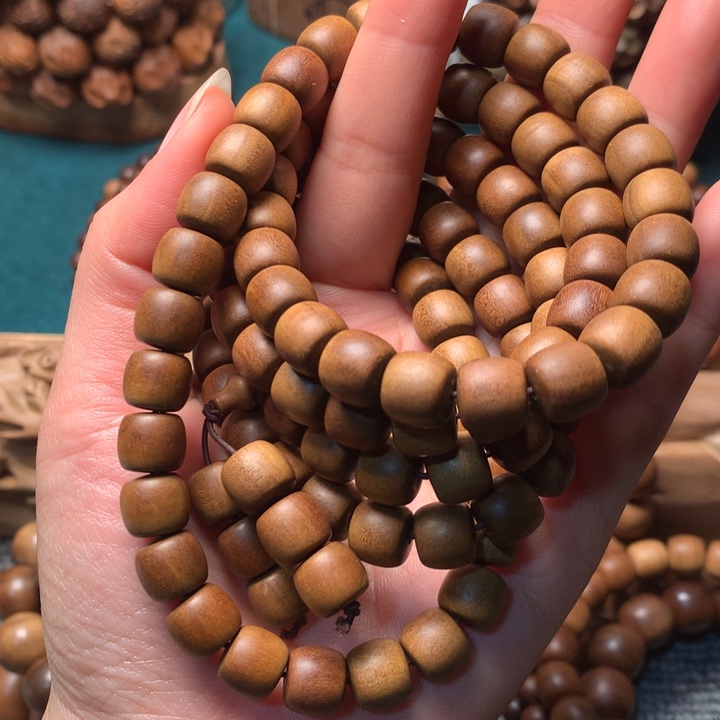 檀香木手串/手链老山檀香9*10瑕