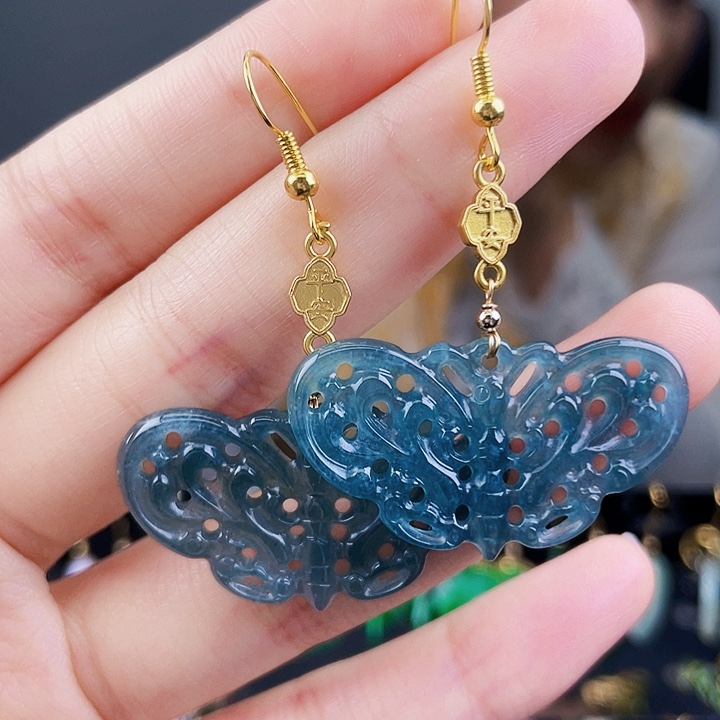 翡翠耳饰未镶嵌饰品