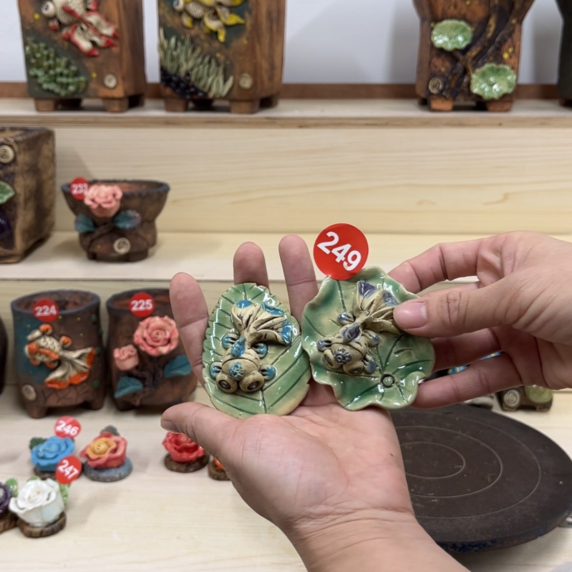 【闪购商品】紫砂花盆249号摆件两个%%%%%%%%