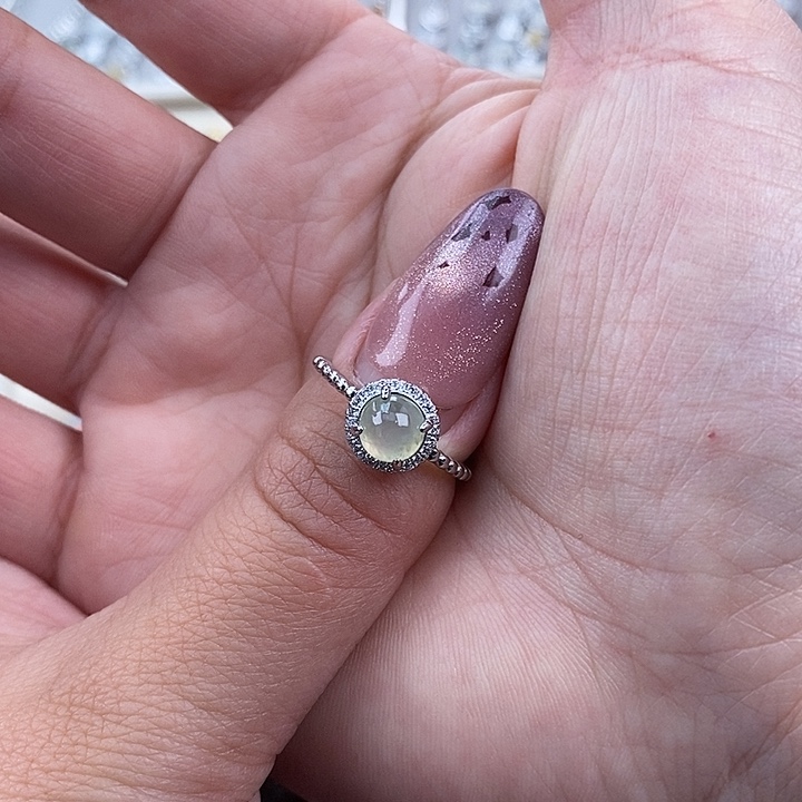 糖***果翡翠未镶嵌戒指缅甸
