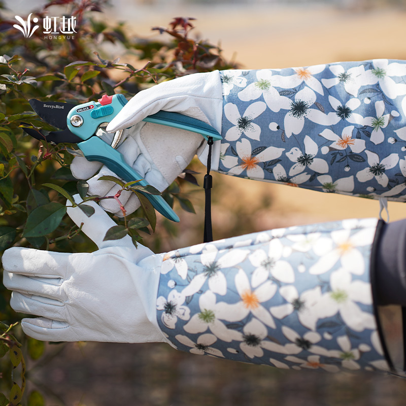 虹越|月季防刺手套防扎冬季保暖手套花园劳作手臂防护手套