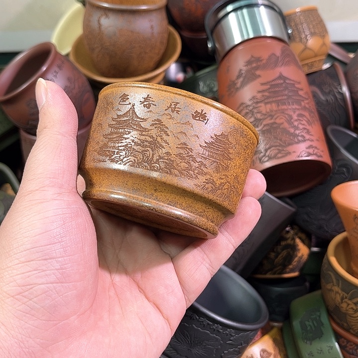 茶杯紫砂全手工紫砂主人杯
