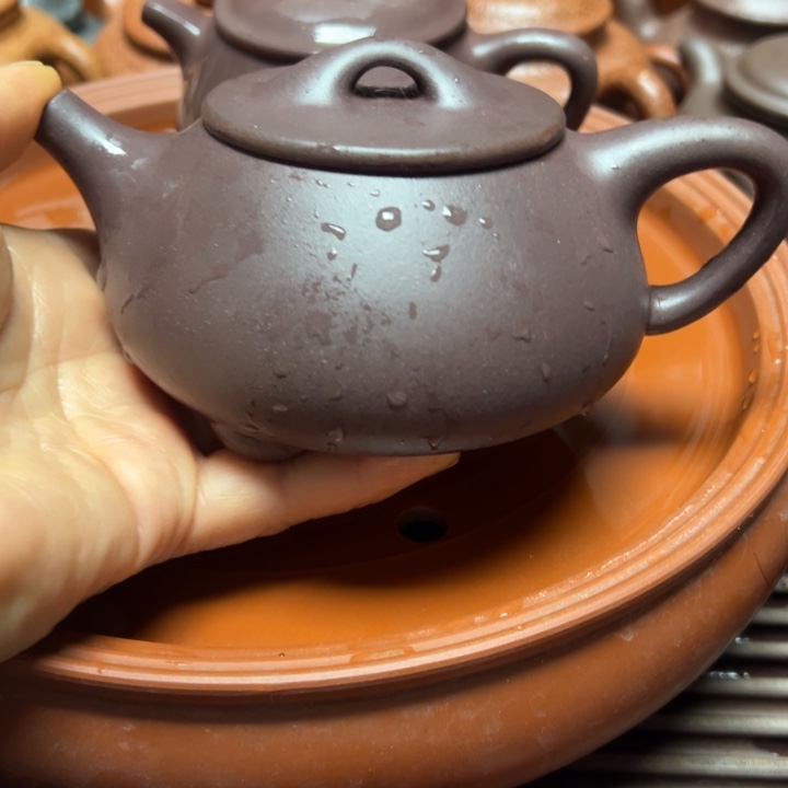 紫砂茶壶宜兴原矿紫罗兰