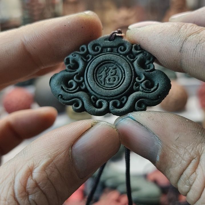 泥塑玉兰衙香福牌平安锁小香牌