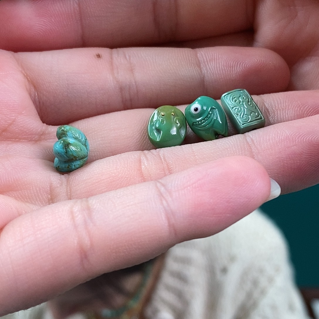 绿松石珠宝奇石未镶嵌