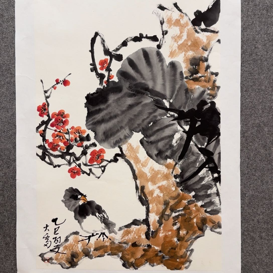 国画大雷老师手绘作品