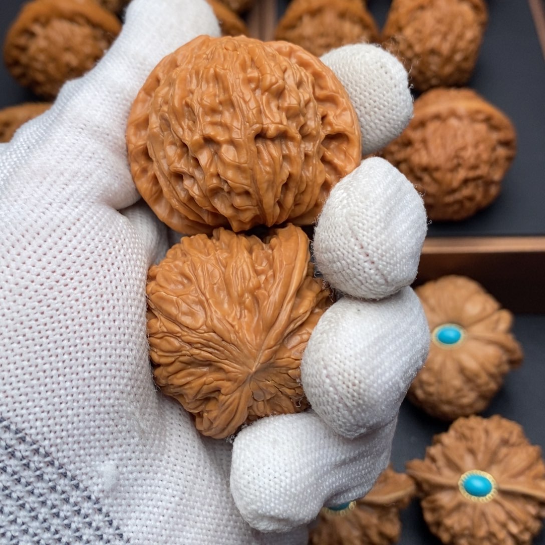 文玩核桃把件包*缘磨盘