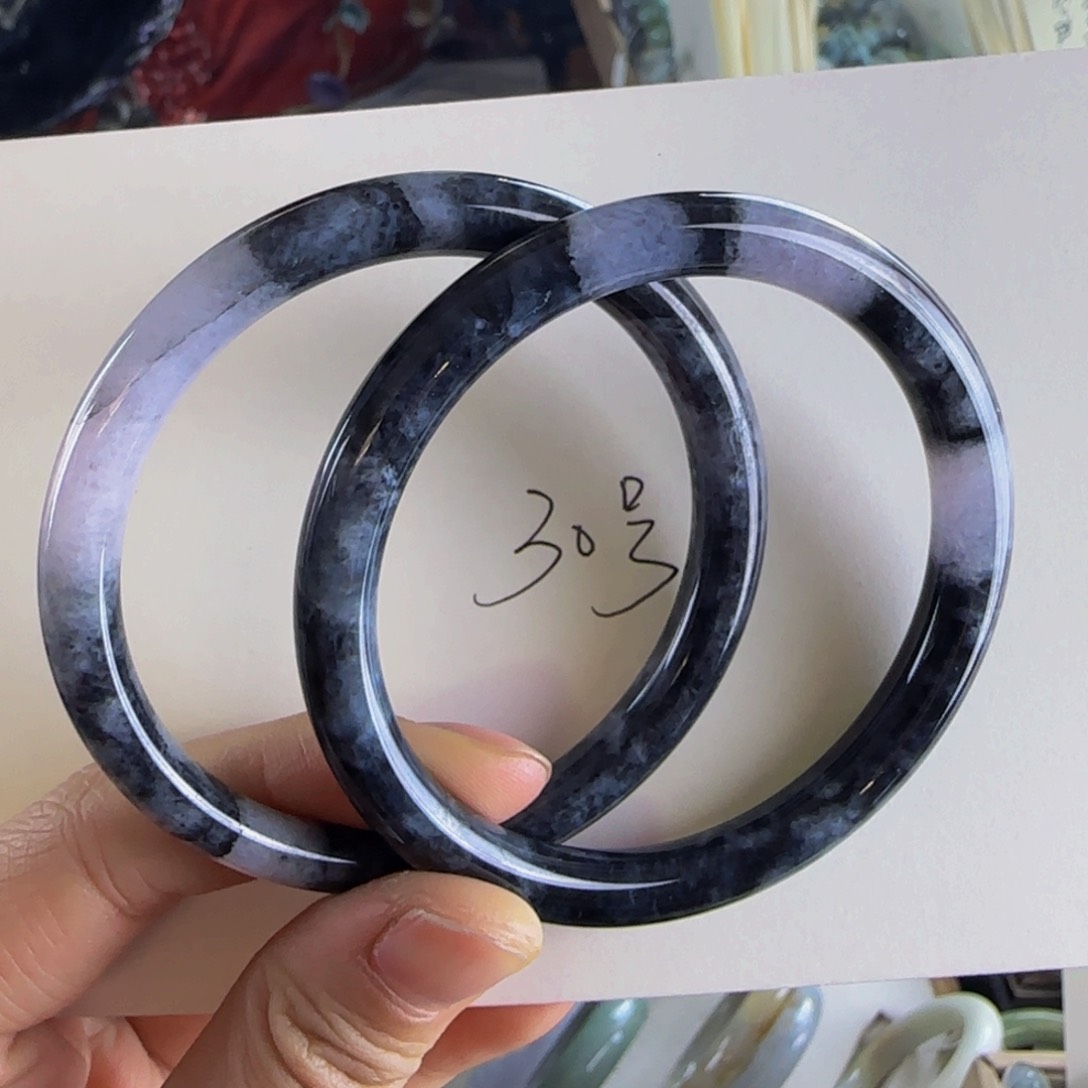 翡翠手镯未镶嵌老坑58圈捡漏