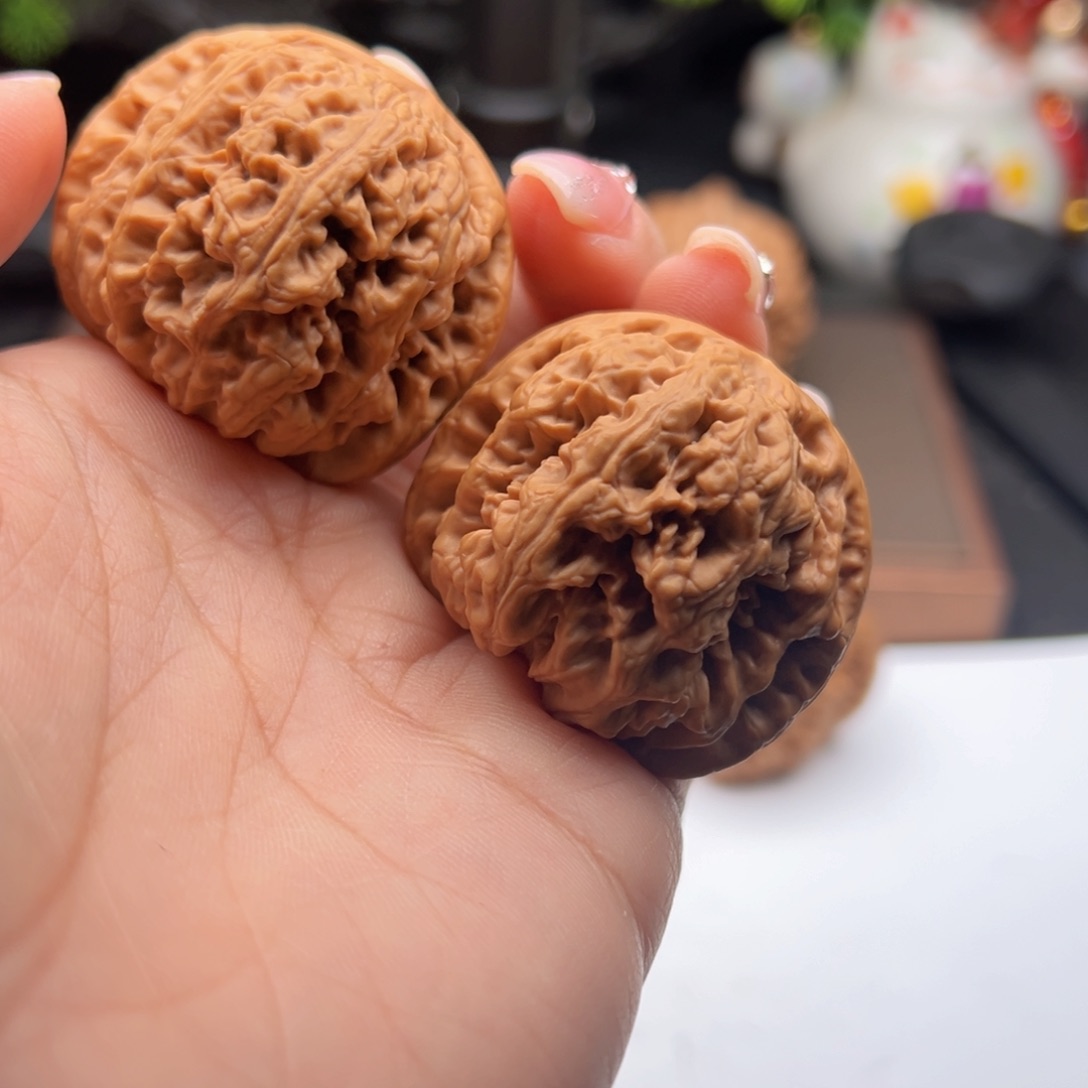 文玩核桃把件粗筋40