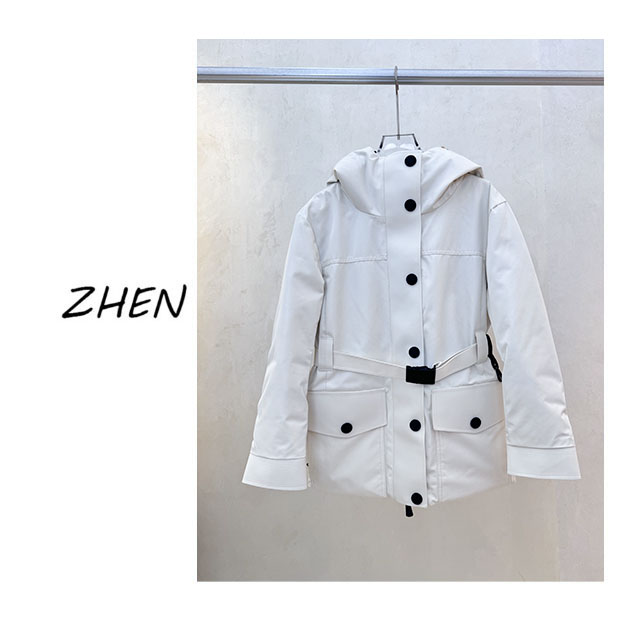 【ZHEN】25K01612 2025新款秋冬保暖羽绒外套职场风小众设计师款