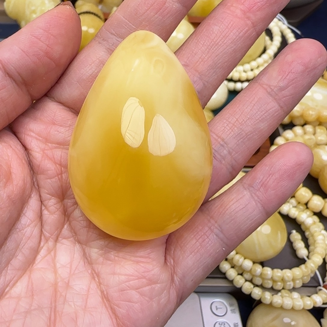 蜜蜡颈饰未镶嵌橙*天然蜜蜡