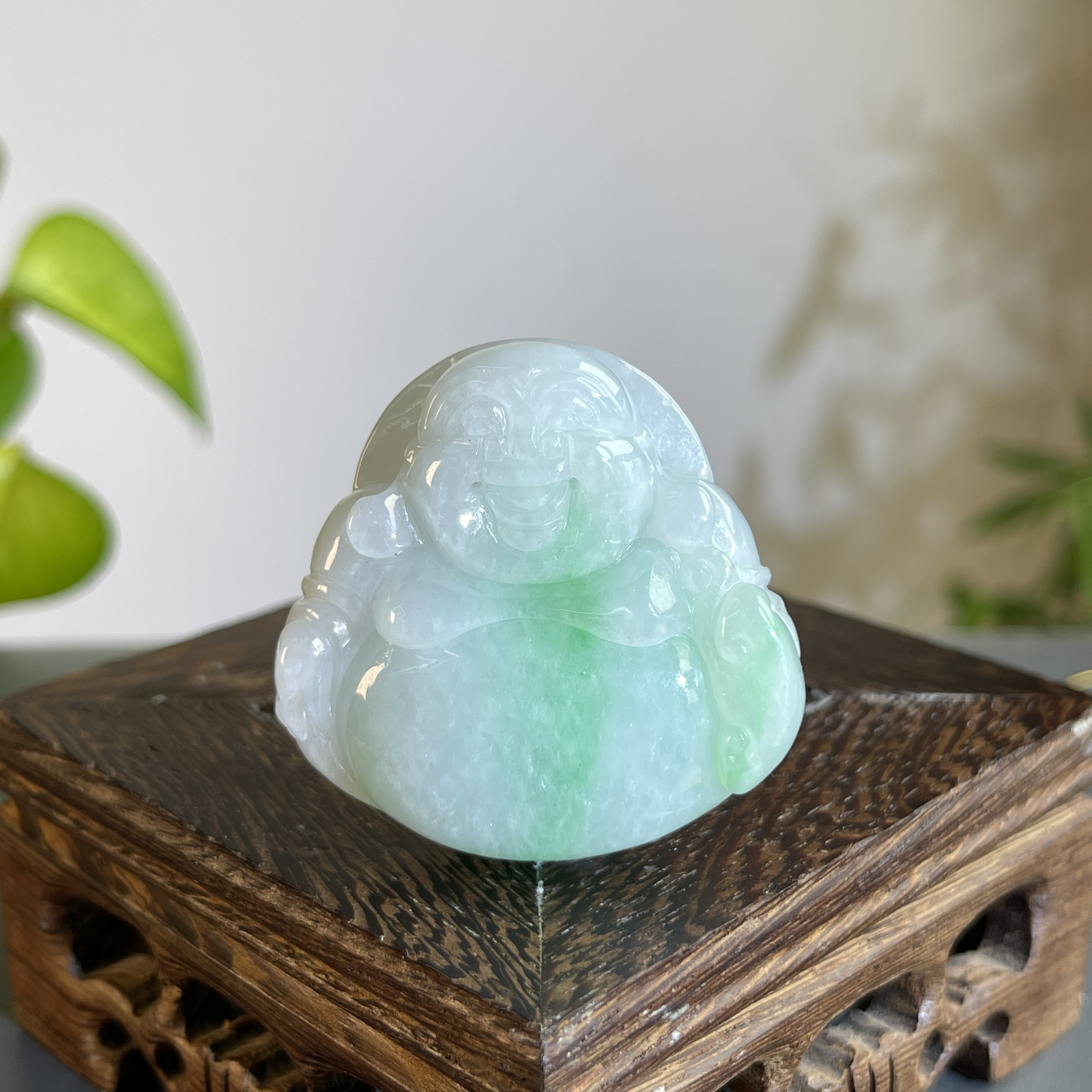 JXB18-78  天然缅甸A货翡翠 佛公