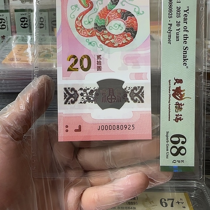 塑料000080925蛇钞单张——-