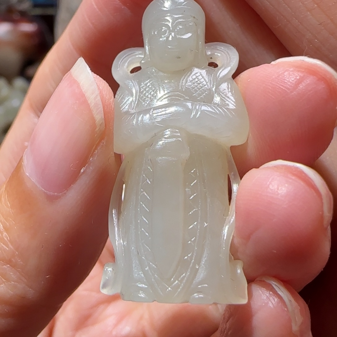 定***君和田玉未镶嵌挂件