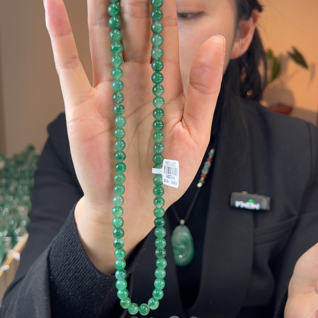 石英质玉项链未镶嵌7mm