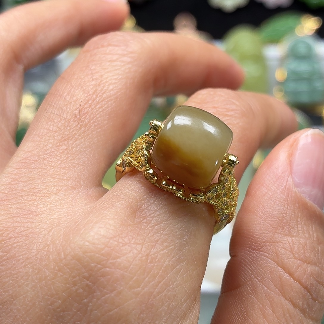 和田玉银S925镶嵌颈饰