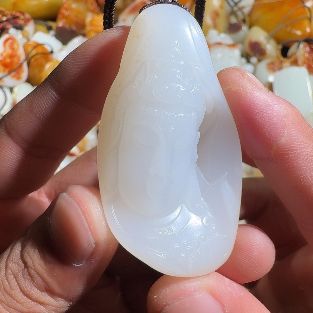 和田玉未镶嵌挂件