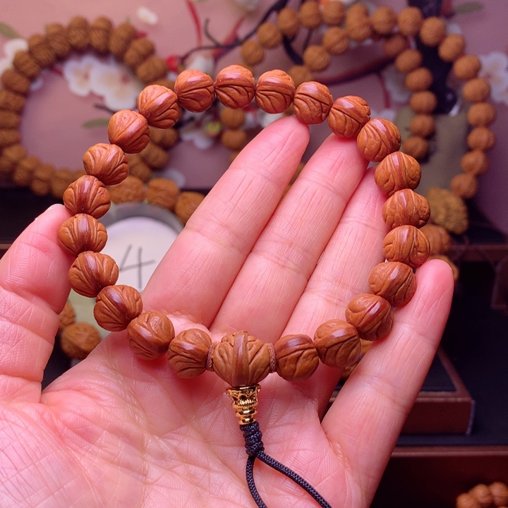 桃核手串龙纹桃核3