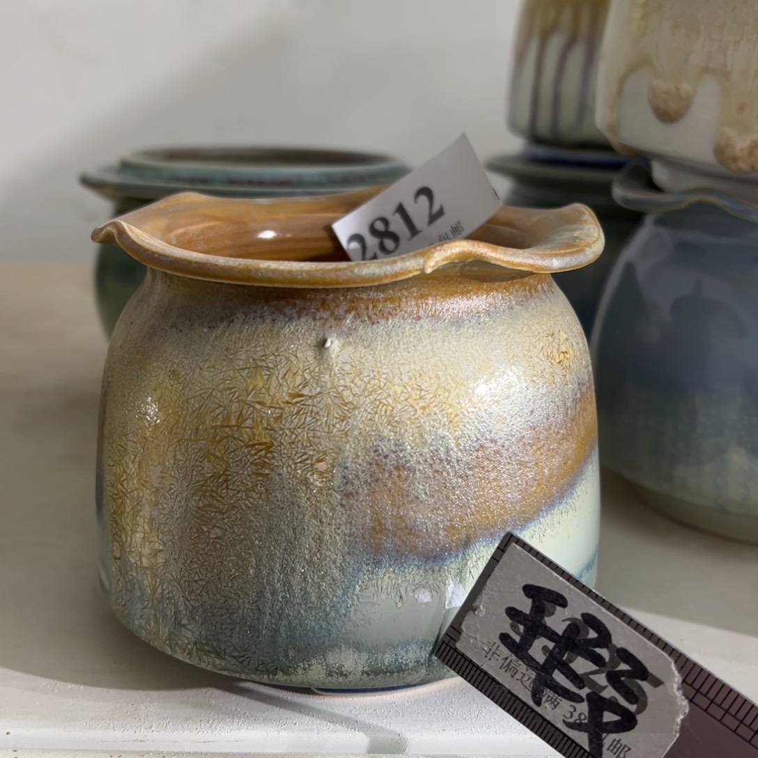 红陶口7高8 景德镇手工花盆