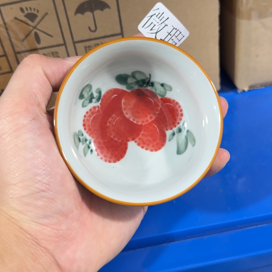 釉下彩纯手绘微瑕