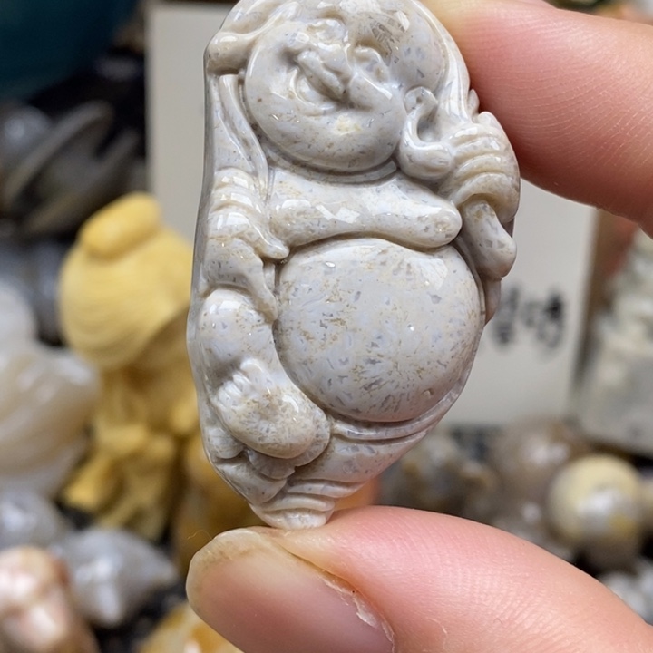 硅化珊瑚（珊瑚玉）未镶嵌颈饰