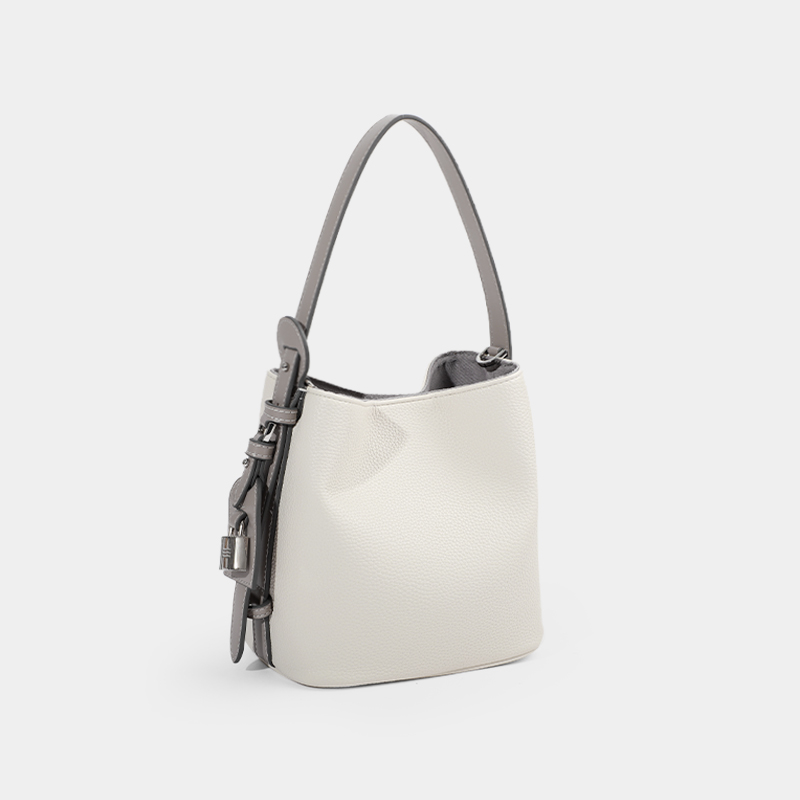 【all in】单根水桶包纯色斜挎包托特包白色肩包潮流轻奢时尚百搭